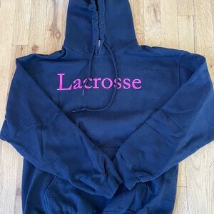 Cute navy:pink lacrosse sweatshirt